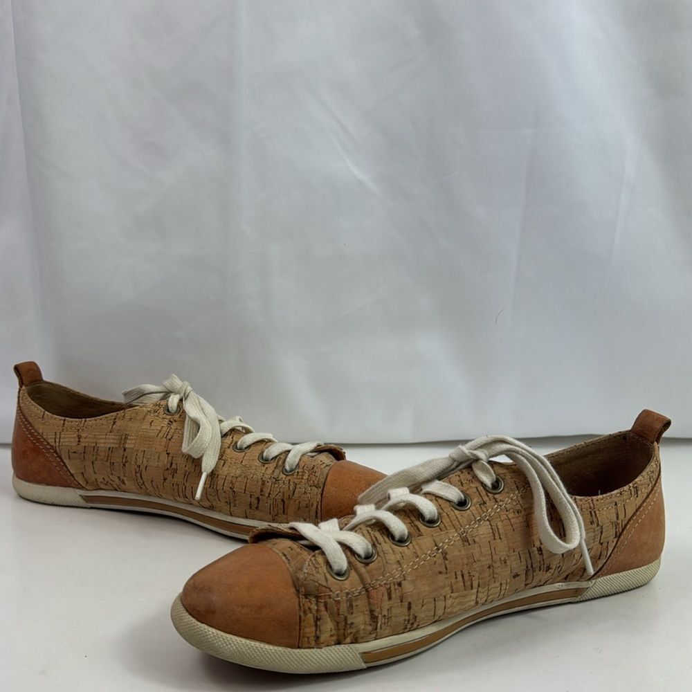 Kork-ease Silvia Brown Cork Leather Women's Sneakers - Picture 4 of 16